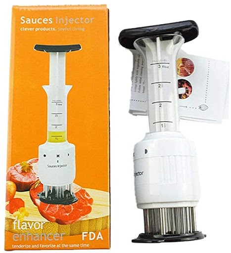 cocina - Inyector de salsas para carne profesional aguja ablandadora, sabor, bbq sazon 3