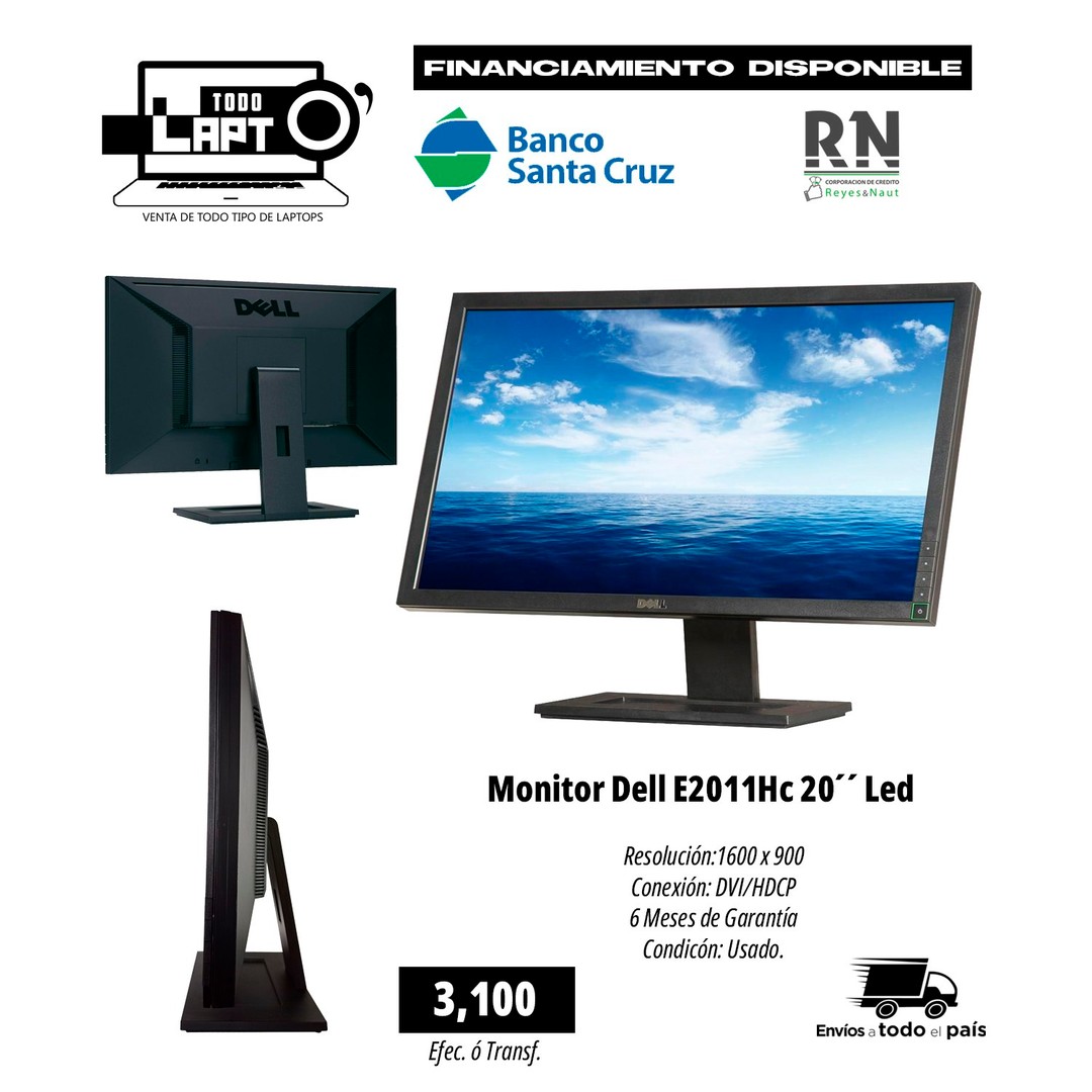 celulares y tabletas - MONITOR DELL E2011Hc 20¨ LED