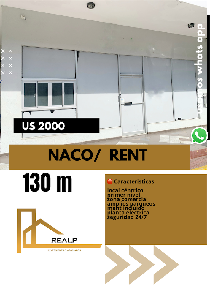 oficinas y locales comerciales - Local naco primer nivel