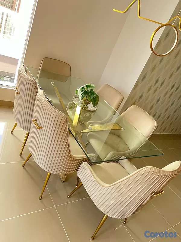 muebles y colchones - vendo comedor de 6 sillas 2