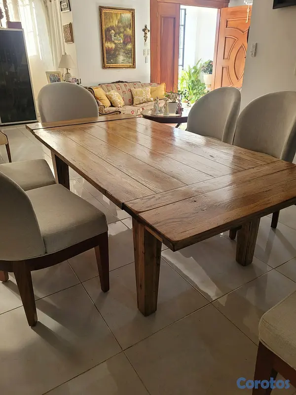 muebles y colchones - Comedor de 6 sillas, moderno 5