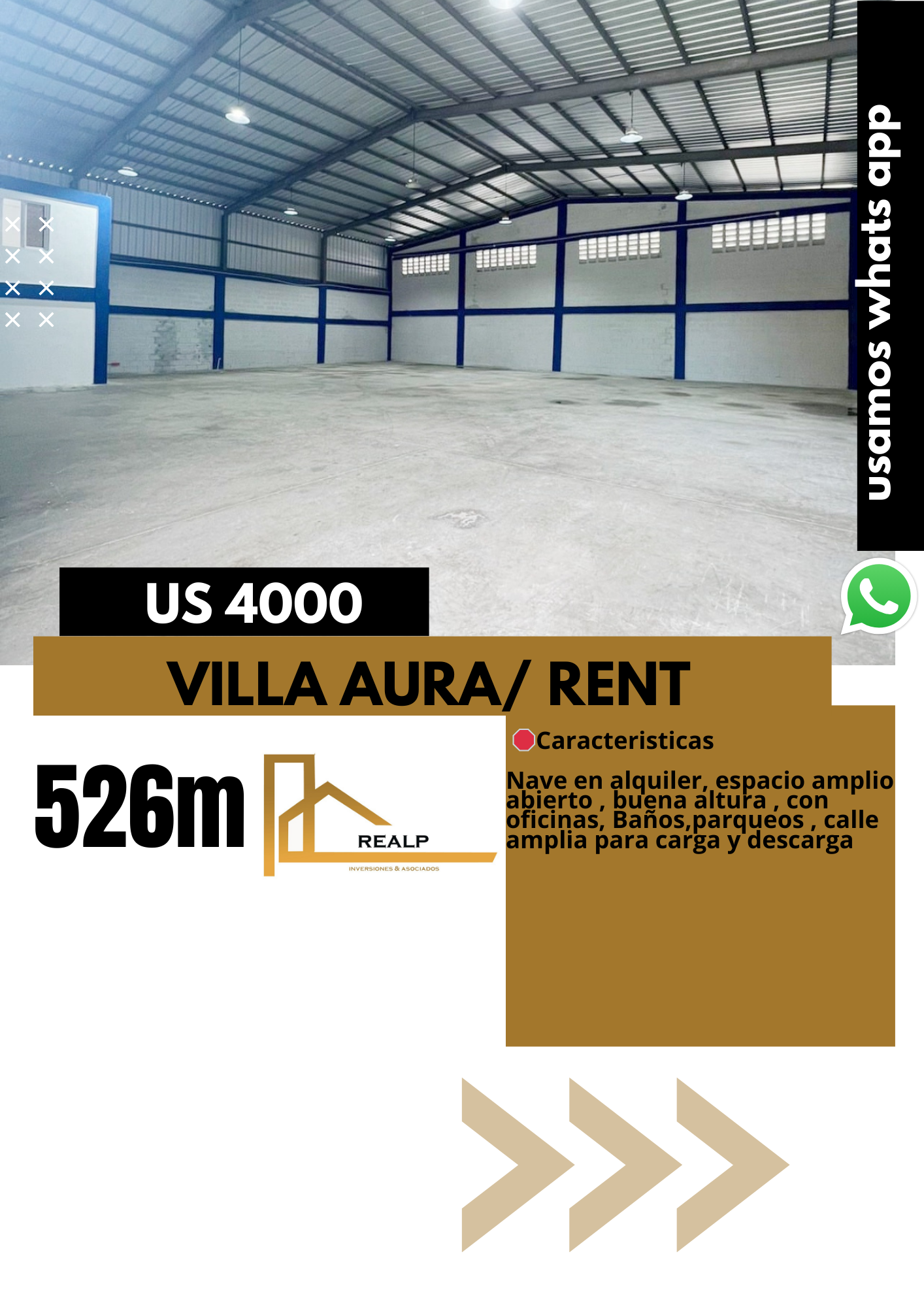 oficinas y locales comerciales - Nave céntrica y amplia villa aura 