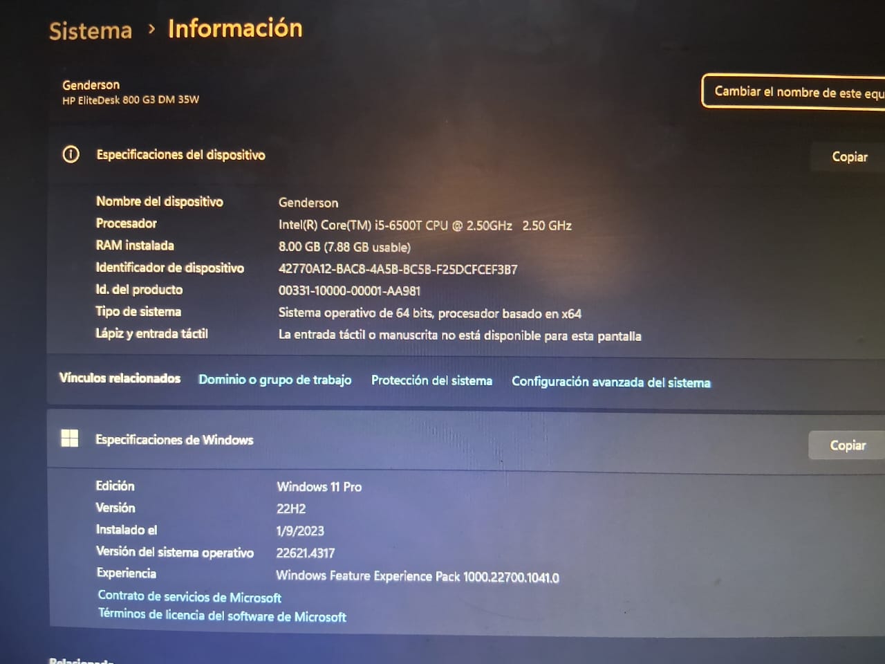 computadoras y laptops - Computador de escritorio HP negociable  3
