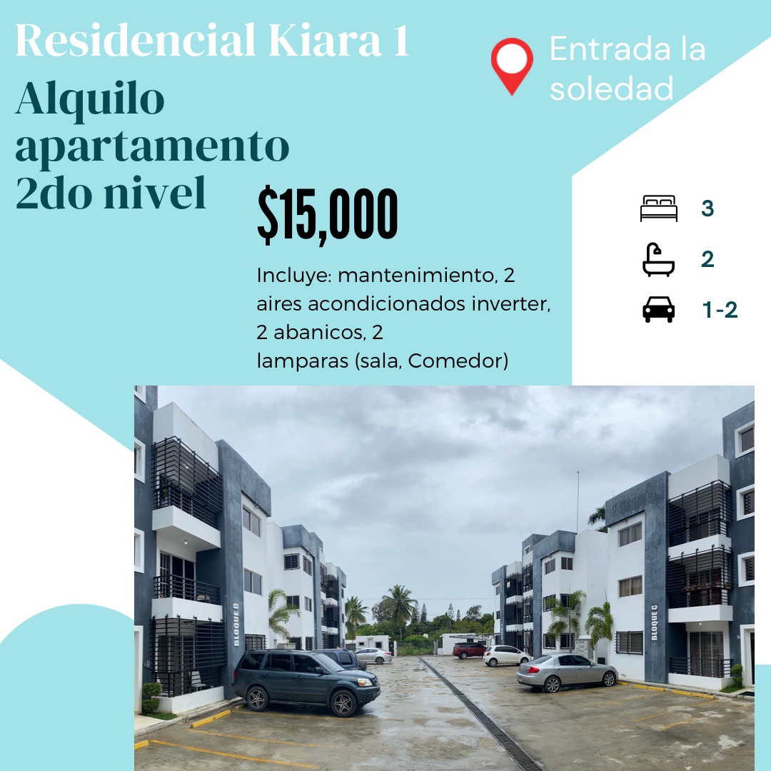 apartamentos - Apartamento alquiler en Moca