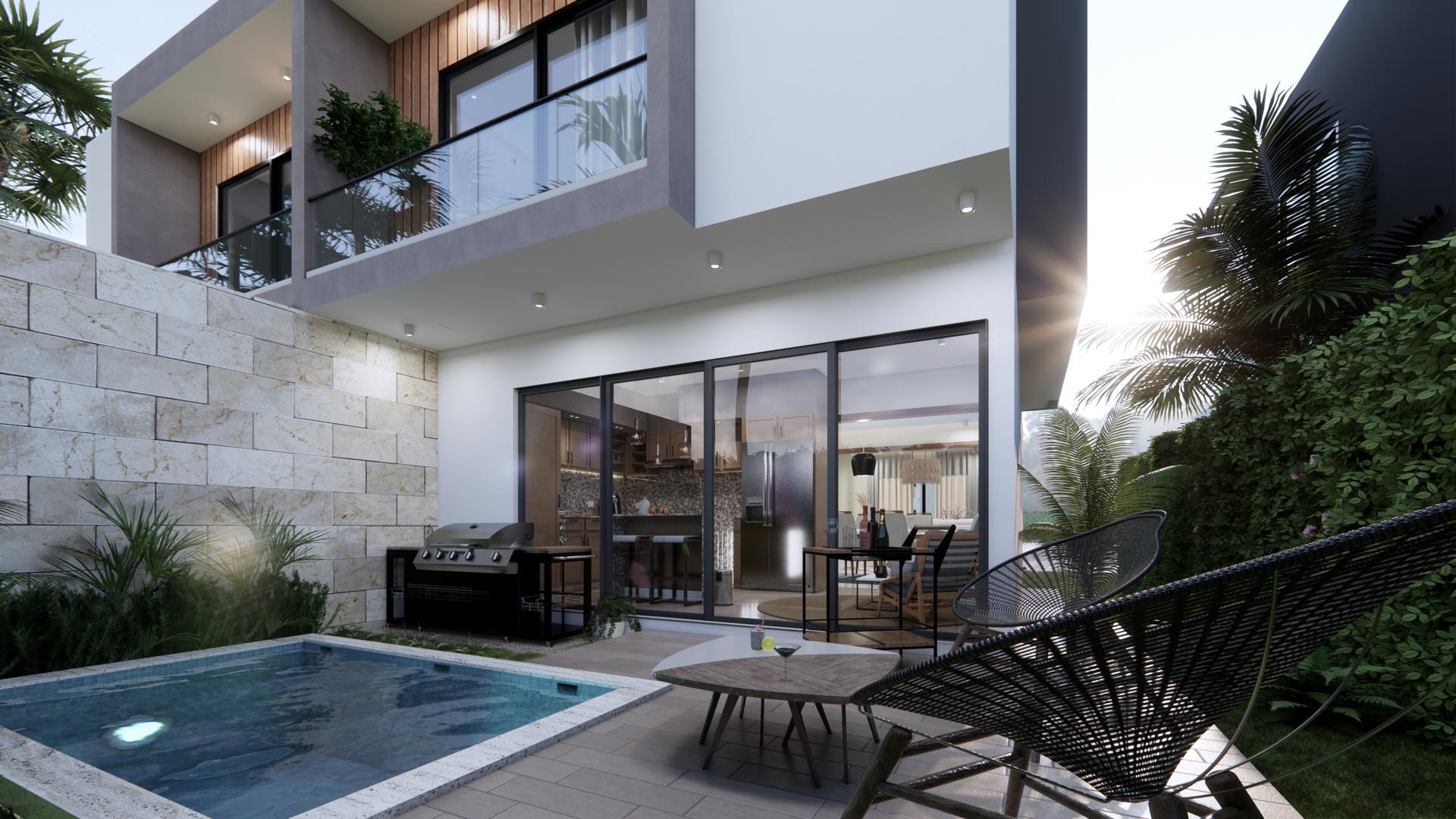 casas vacacionales y villas - VILLAS A LA VENTA EN PUNTA CANA- REPUBLICA DOMINICANA 4