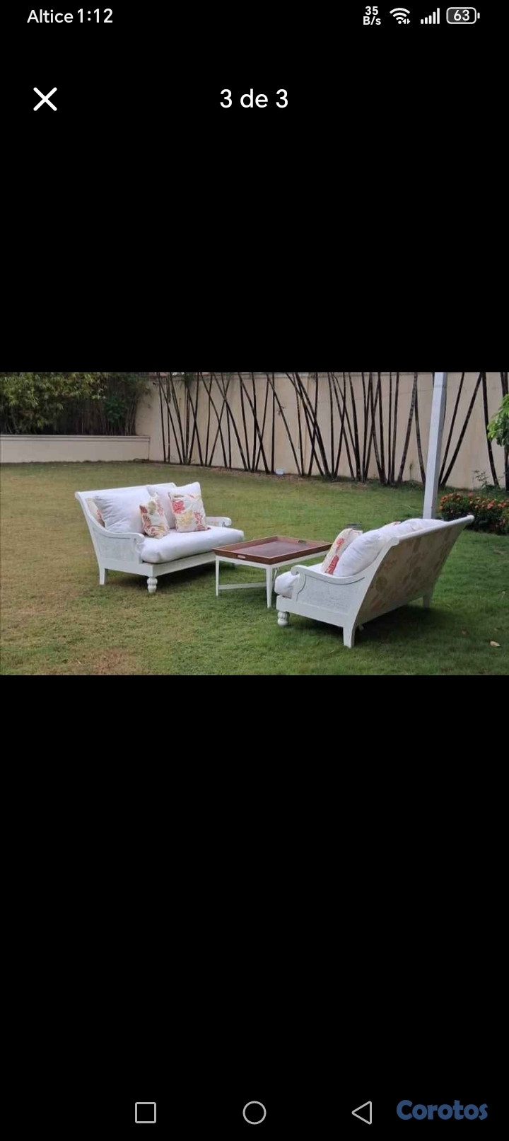 muebles y colchones - MUEBLES BLANCOS CON SU MESA,TELA IMPERMEABLE. 4