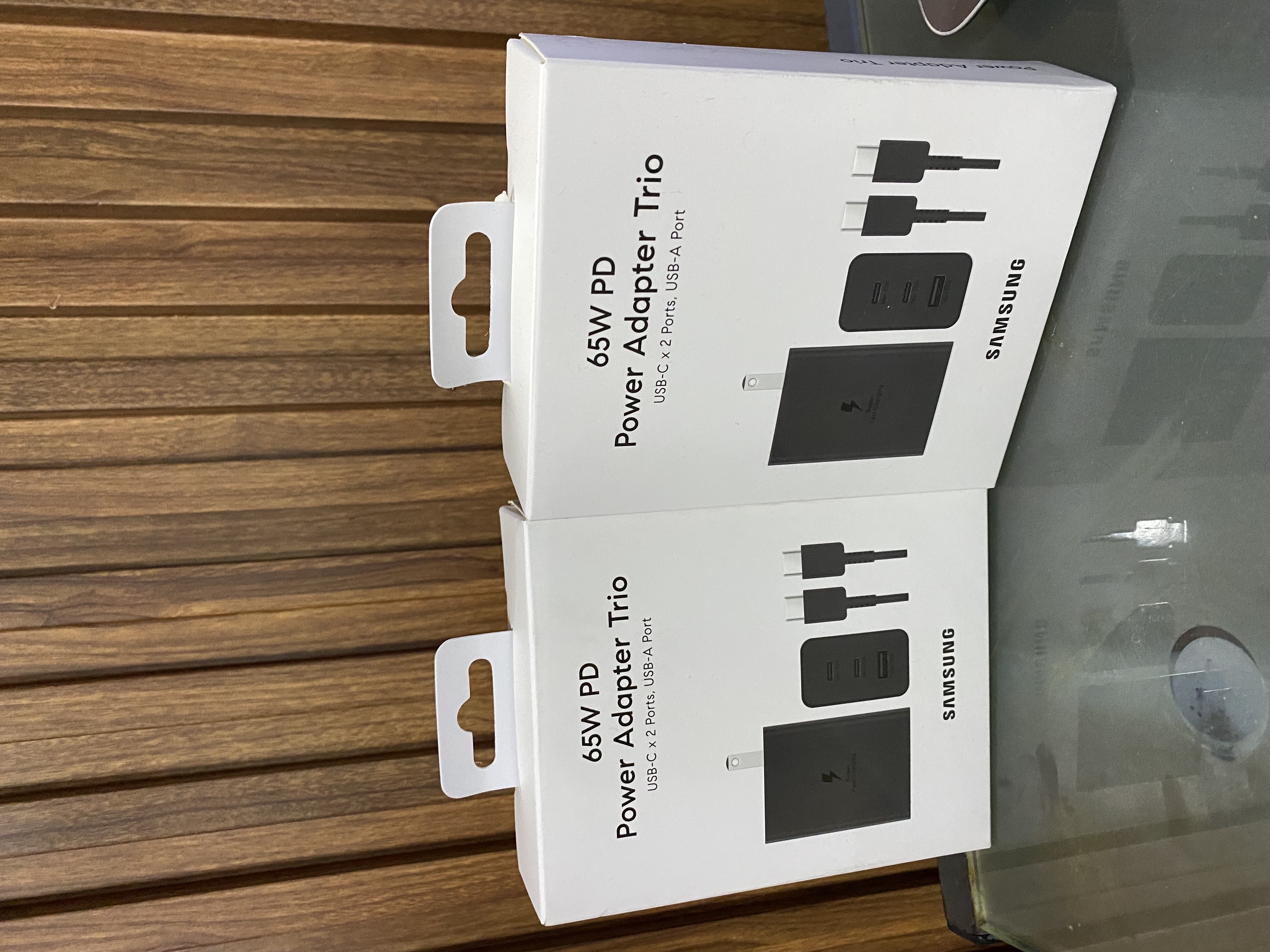 celulares y tabletas - cargador Samsung 3 salida usb tipo c 65W  1