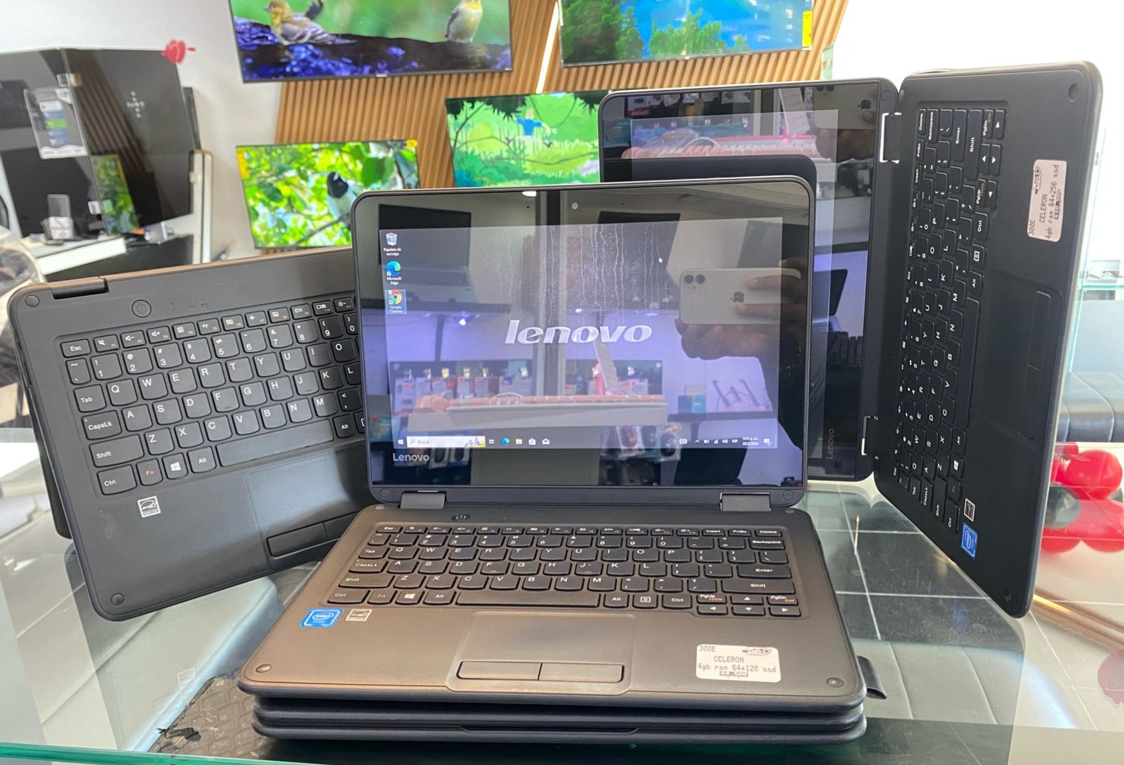 computadoras y laptops - Lapto Lenovo TP300E 2 en 1 touch 4gb ram y 64gb 120gb 256gb ssd  