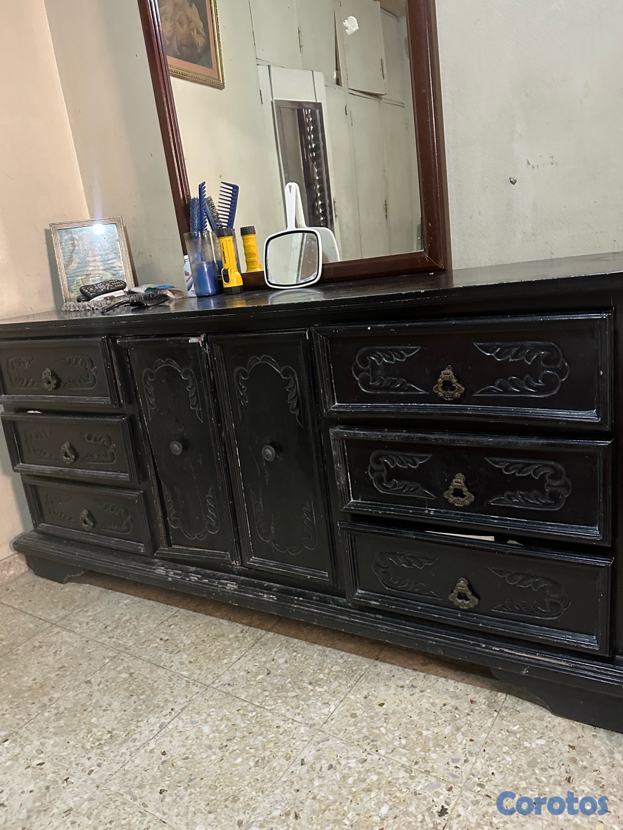 muebles y colchones - Gavetero de caoba  2