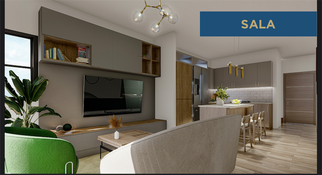apartamentos - Venta de apartamentos en vista cana frente al campo de golf con piscina  4