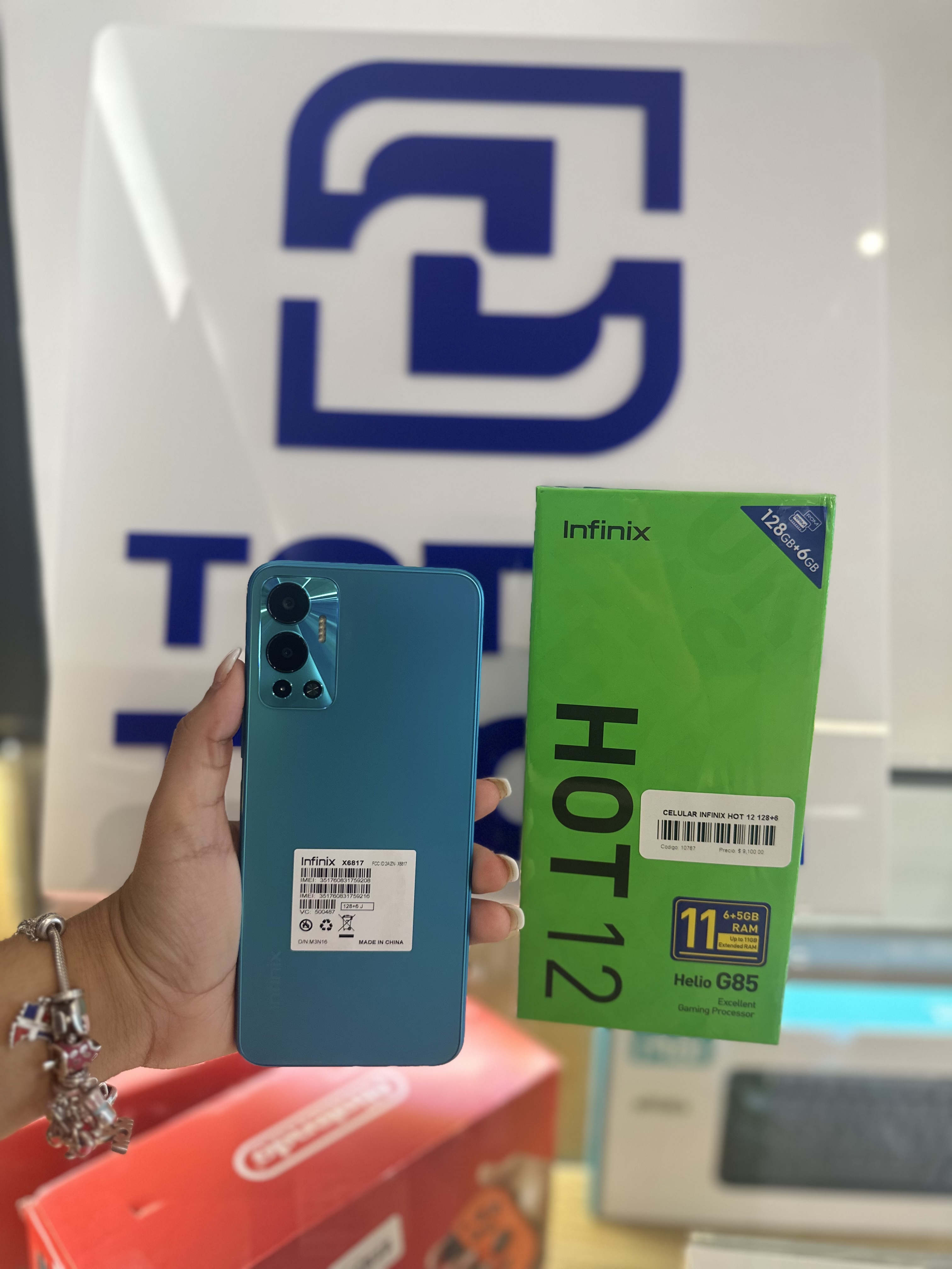celulares y tabletas - INFINIX HOT 12 128gb+11