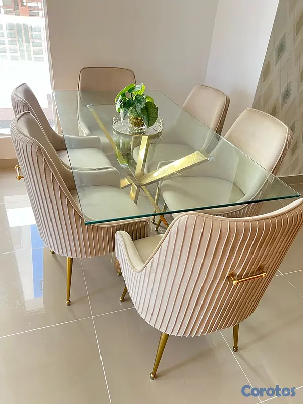 muebles y colchones - vendo comedor de 6 sillas 3