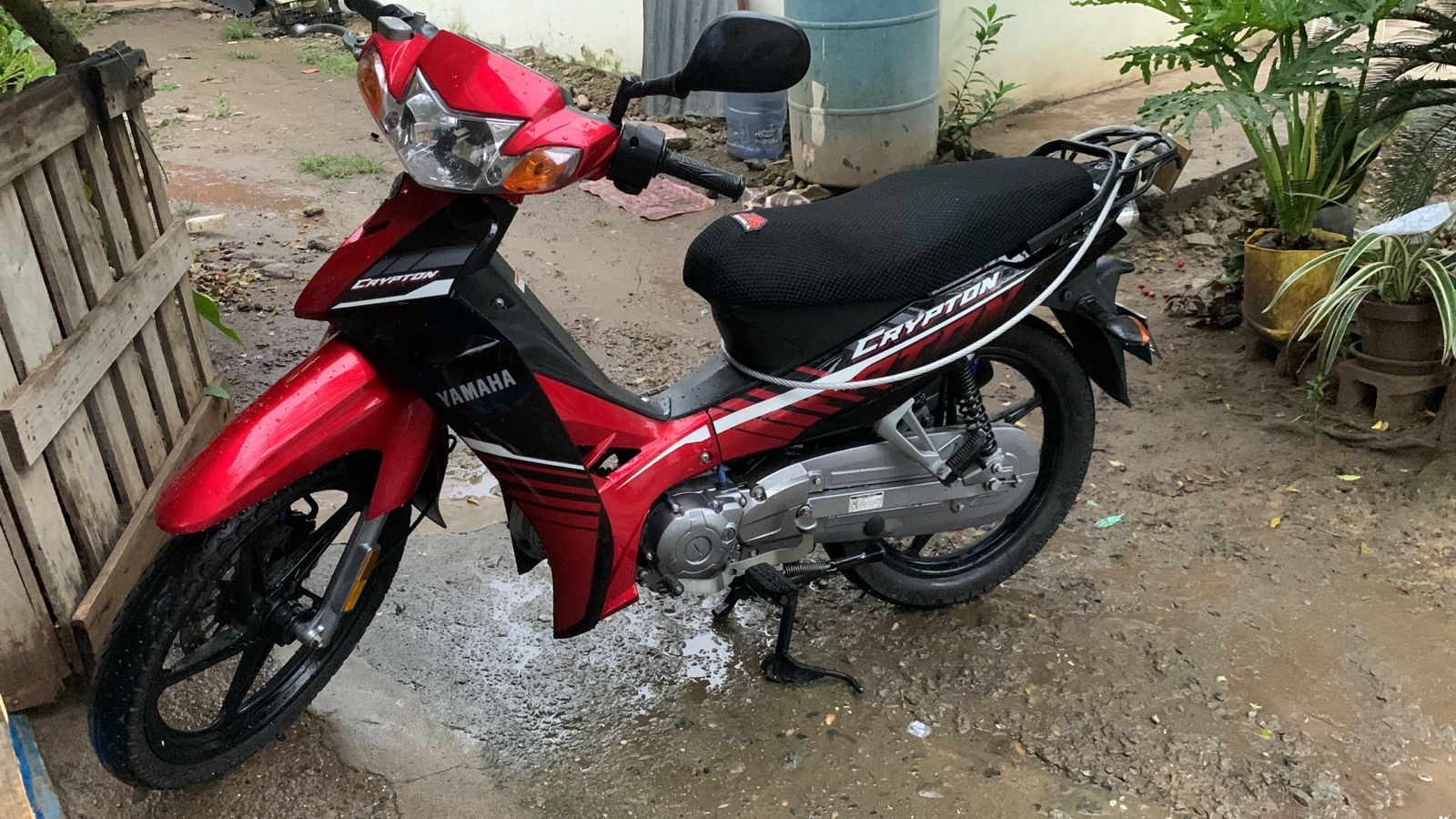 motores y pasolas - Yamaha crypton 110 rojo año 2021