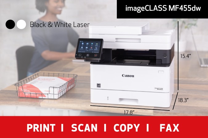 impresoras y scanners - MULTIFUNCION LASER Canon imageCLASS MF455dw -Wi-Fi- Auto-duplex, IMPRIME,COPIA
