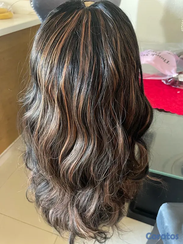 salud y belleza - peluca larga cabello sintético 3