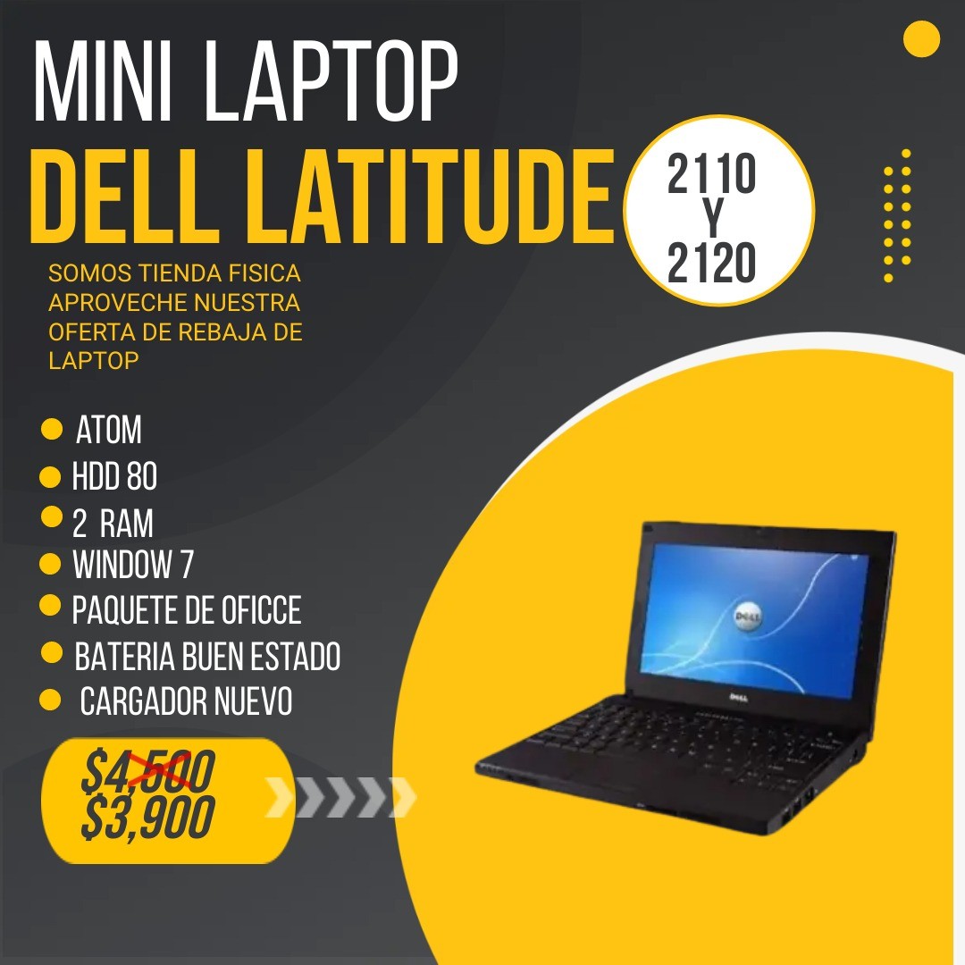 computadoras y laptops - MINI LAPTOP DELL LATITUDE