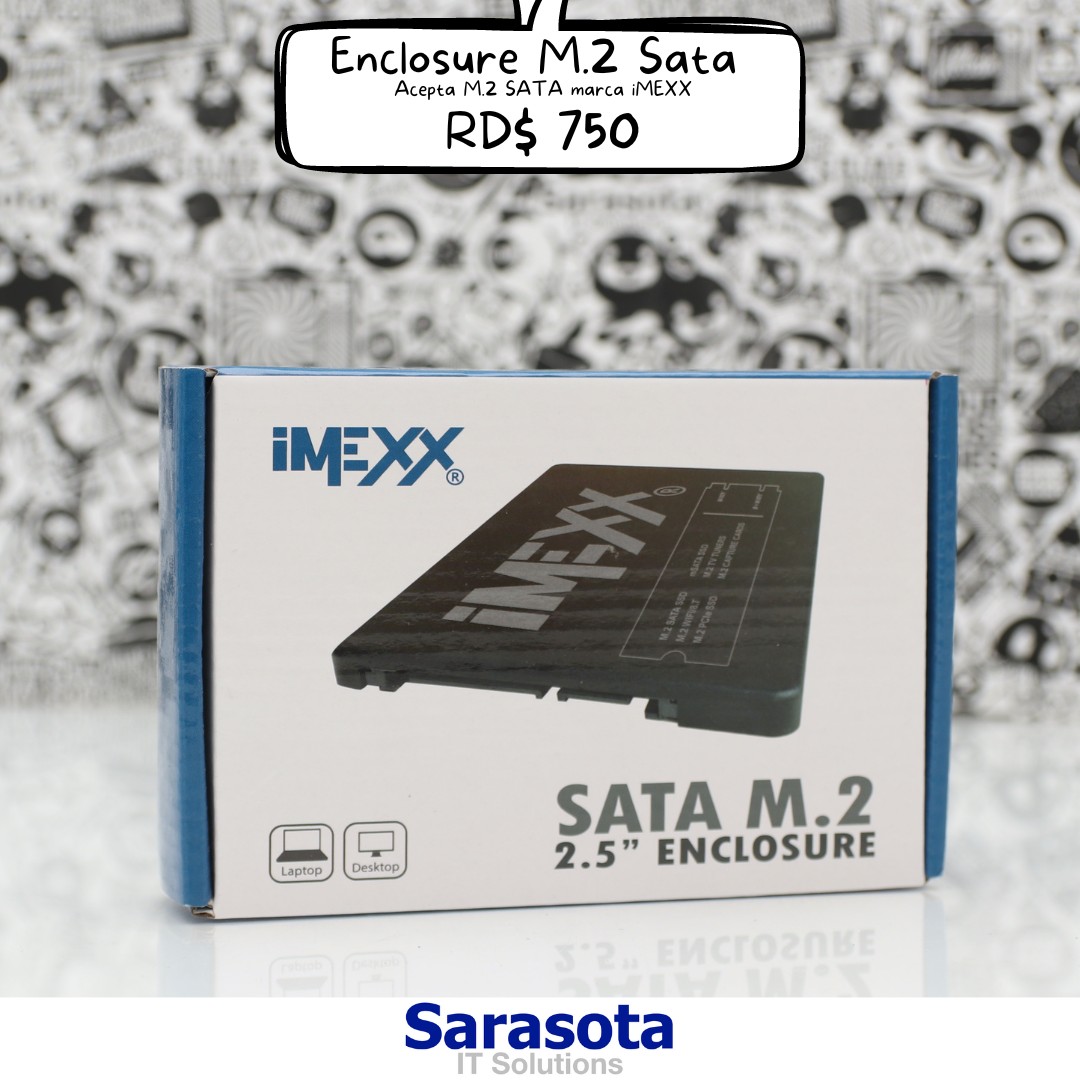 accesorios para electronica - Enclosure solo acepta M.2 SATA (no NVMe)