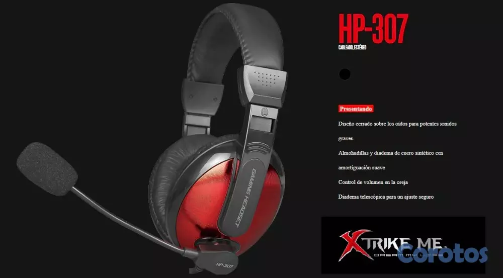 computadoras y laptops - AUDIFONO CON MICRROFONO HEADSET GAMING 20HZ XTRIKE ME HP307 1