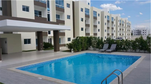 apartamentos -  apartamento Amueblado, en residencial con piscina, vigilancia 24/h. 2