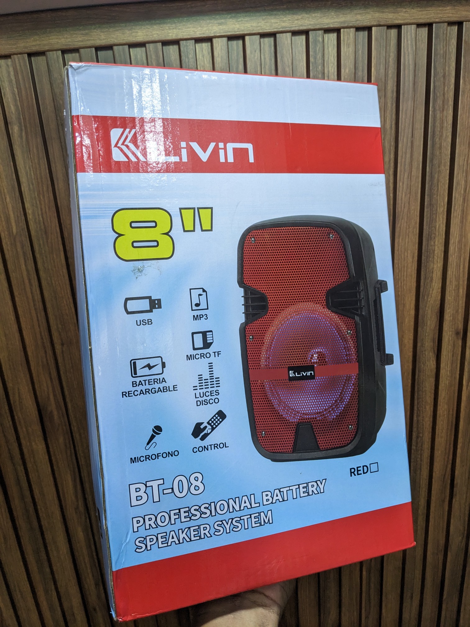 camaras y audio - Bocina Livin recargable 8 0