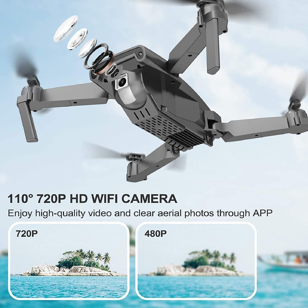 hobby y coleccion - Drone DNEHEME  NH525 cámara HD 720P,  cuadricóptero RC  plegable 2