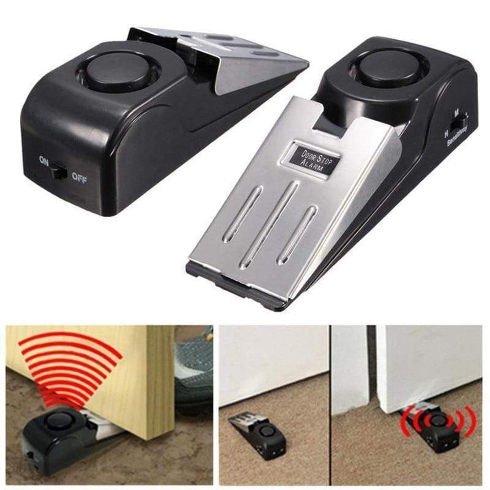 herramientas, jardines y exterior - Alarma de detención de puerta, ideal para seguridad en viajes,  3