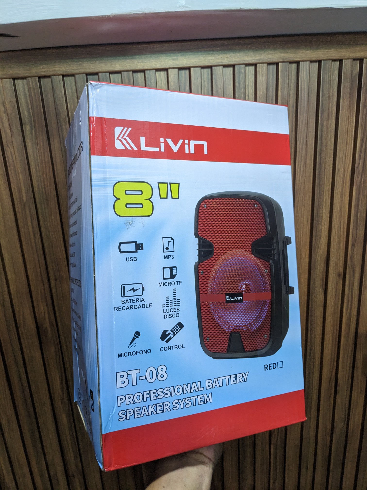 camaras y audio - Bocina Livin recargable 8 1