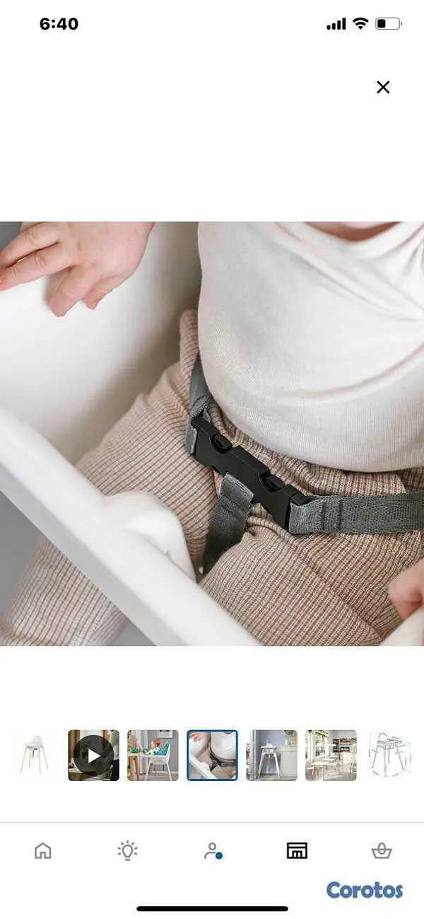 coches y sillas - Silla de bebe para comer con Bandeja y Cinturon de 5
