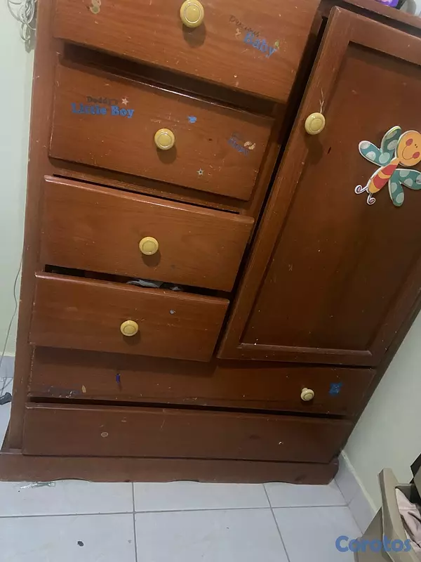 muebles - gavetero con closet incluido  2