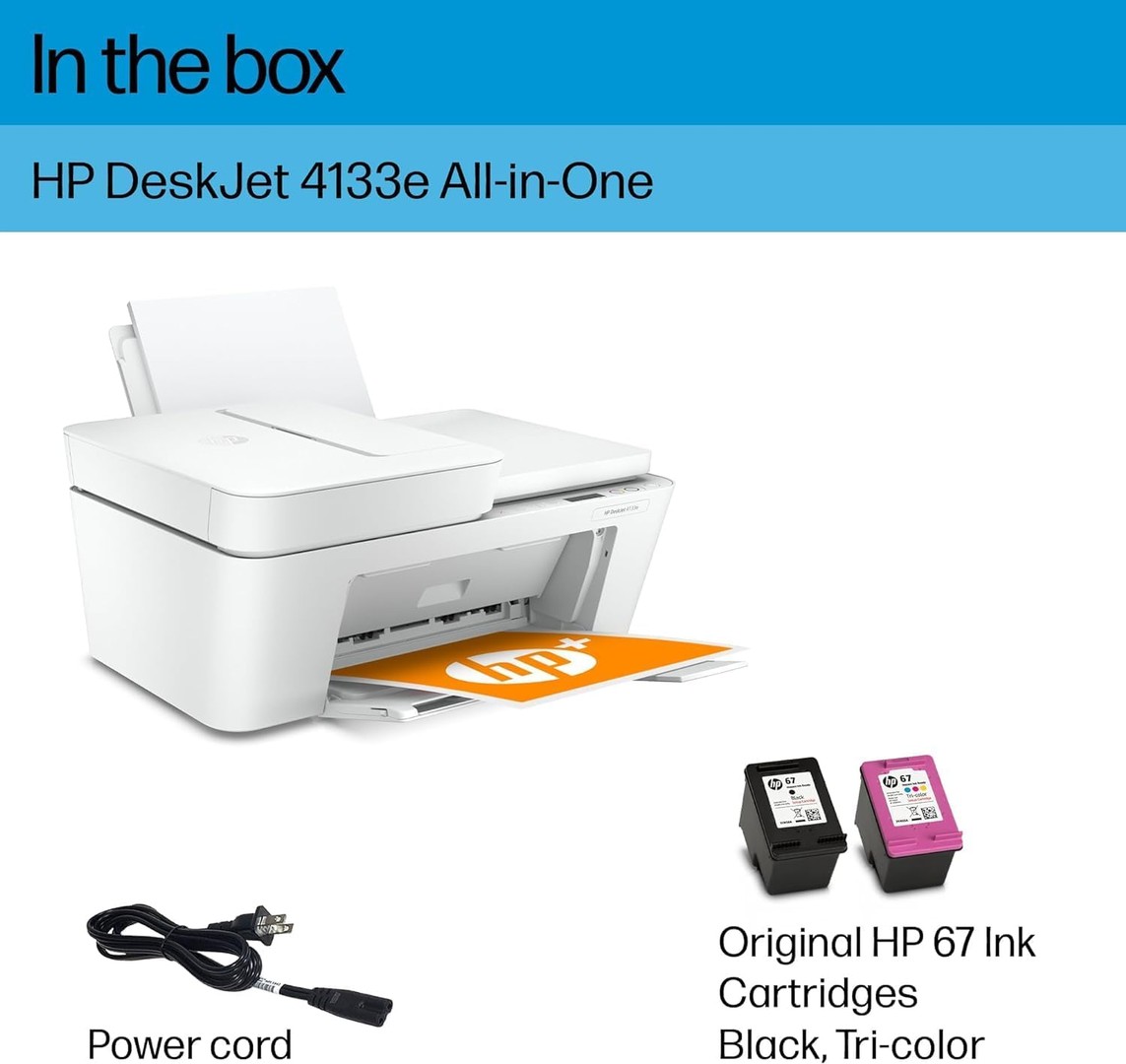 impresoras y scanners - HP DeskJet 4133e Impresora todo en uno, a cartuchos y wifi 5