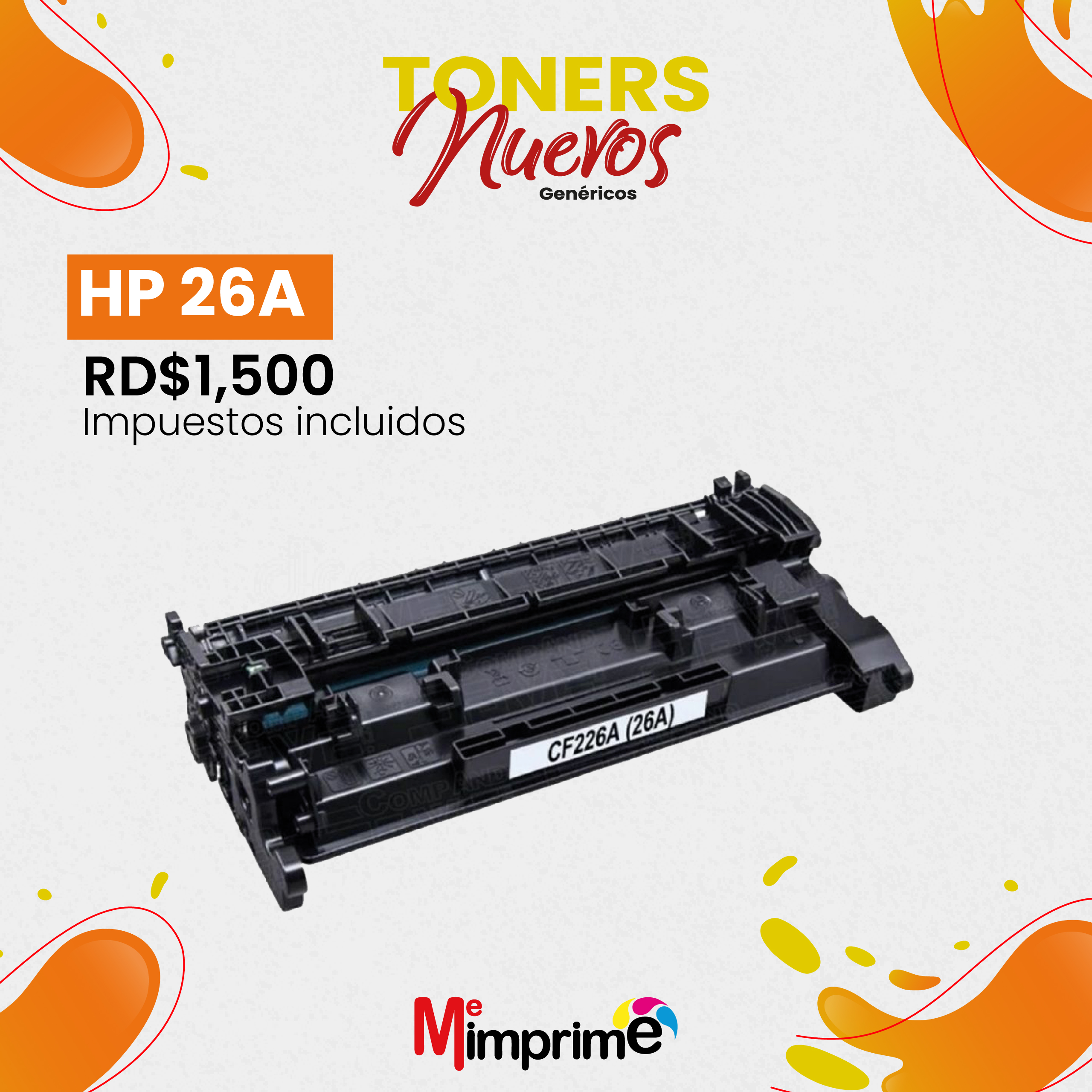 impresoras y scanners - Toner Generico HP 26A