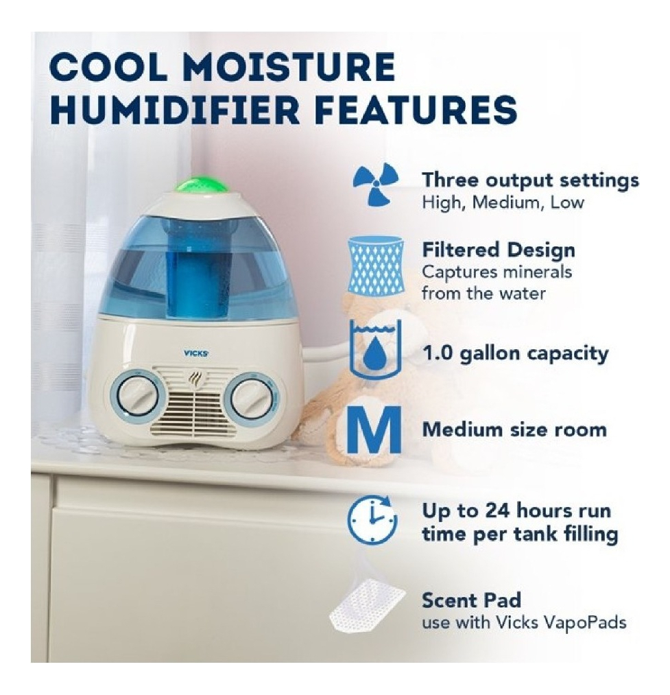 Salud y Equipamiento Médico - Humidificador De Vick V3700 Noche Estrellada Envio Gratis 7
