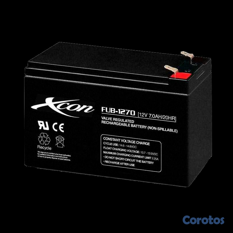 computadoras y laptops - BATERIA XCON PARA UPS 12v/7Amp