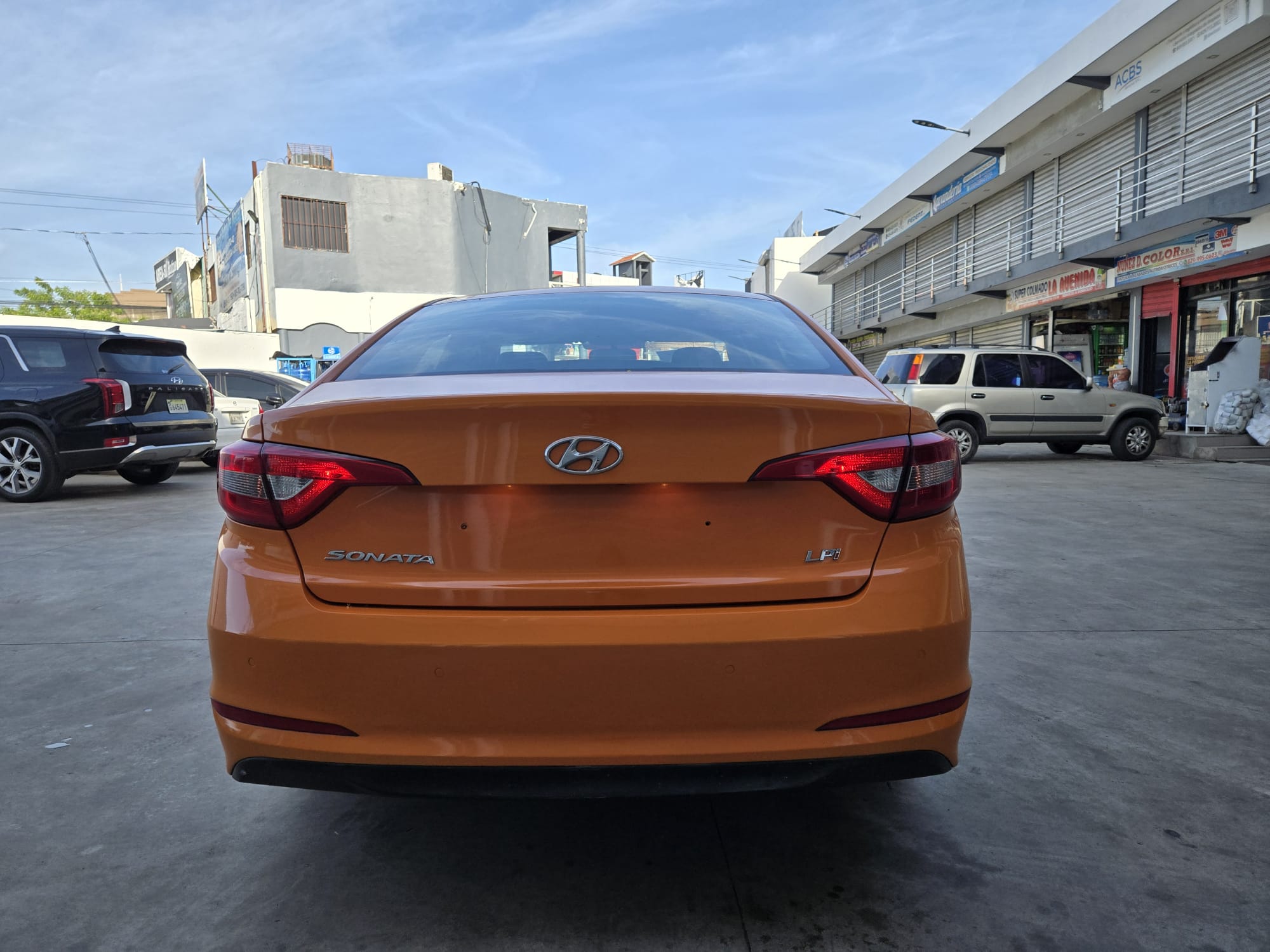 carros - HYUNDAI SONATA LF 2018 NARANJA 2