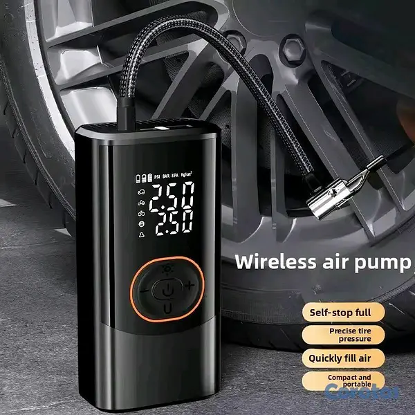 otros electronicos - 🚗💨 COMPRESOR DIGITAL INTELIGENTE PORTÁTIL  5