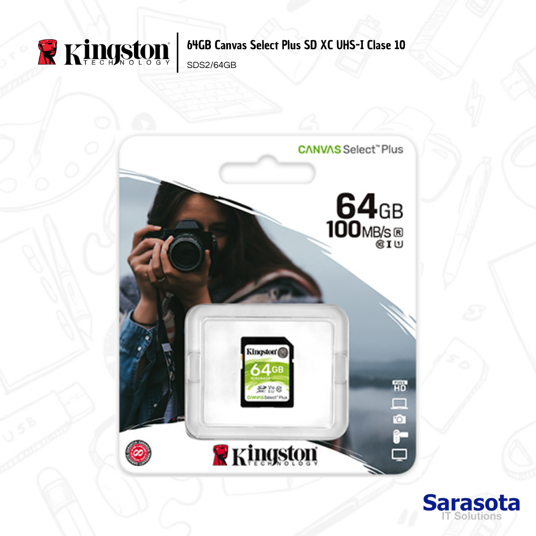 accesorios para electronica - kingston Canvas Select Plus SDXC 64GB 1