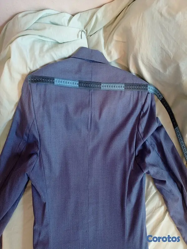 ropa para hombre - Traje Gris Azulado 5
