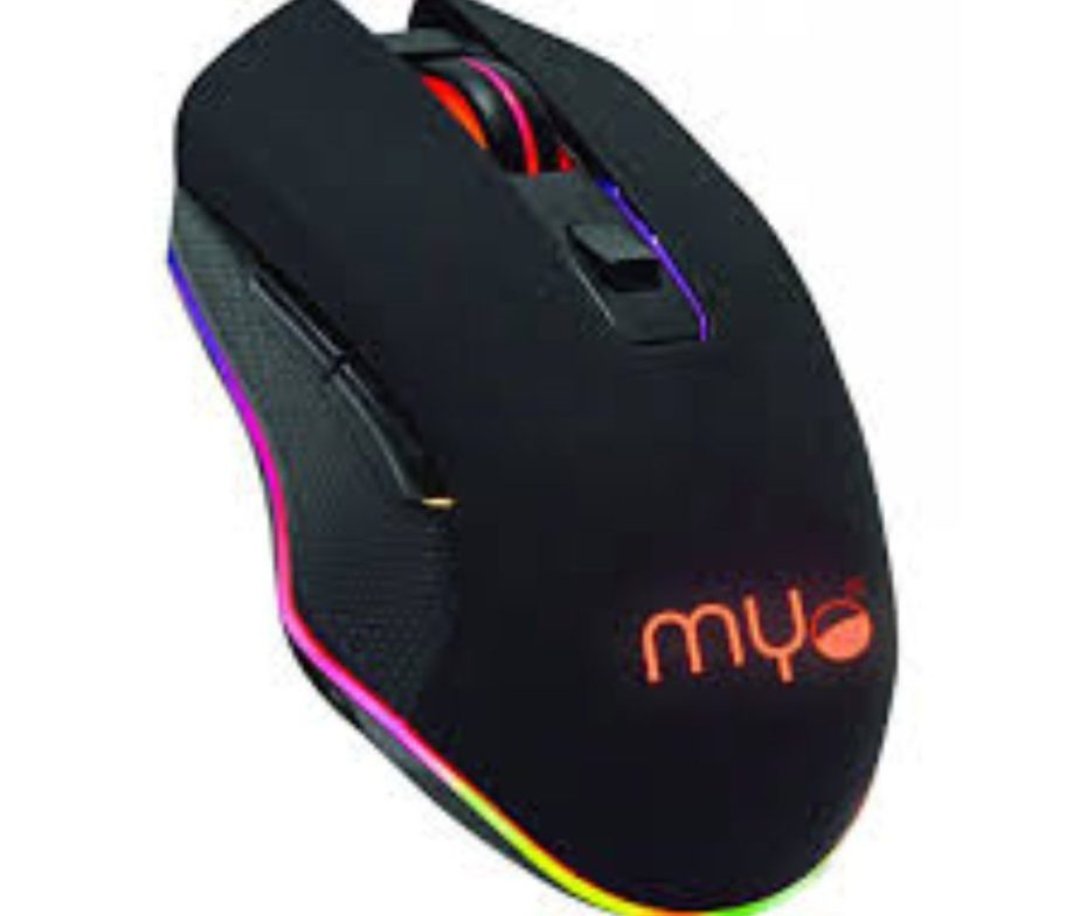 computadoras y laptops - MOUSE GAMING MYO SERIE 4, 6 BOTONES, VELOCIDAD DEL MOUSE AJUSTABLE ENTRE 800 A 3 0