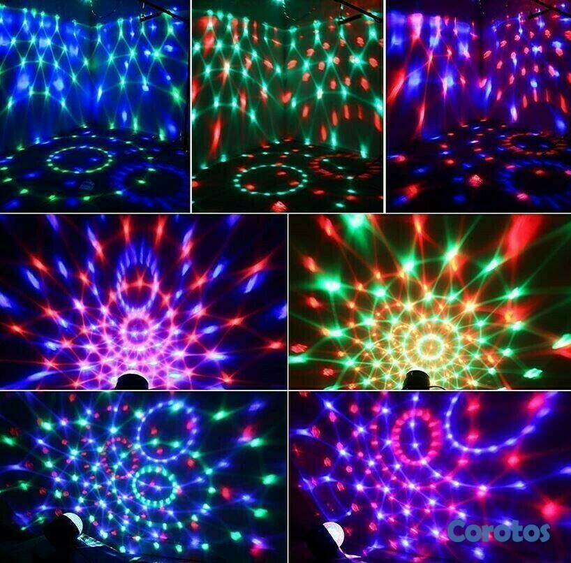 otros electronicos - Luz led pequeña para fiesta, escenario, con sensor de sonido LED PARTY LIGHT YC 2