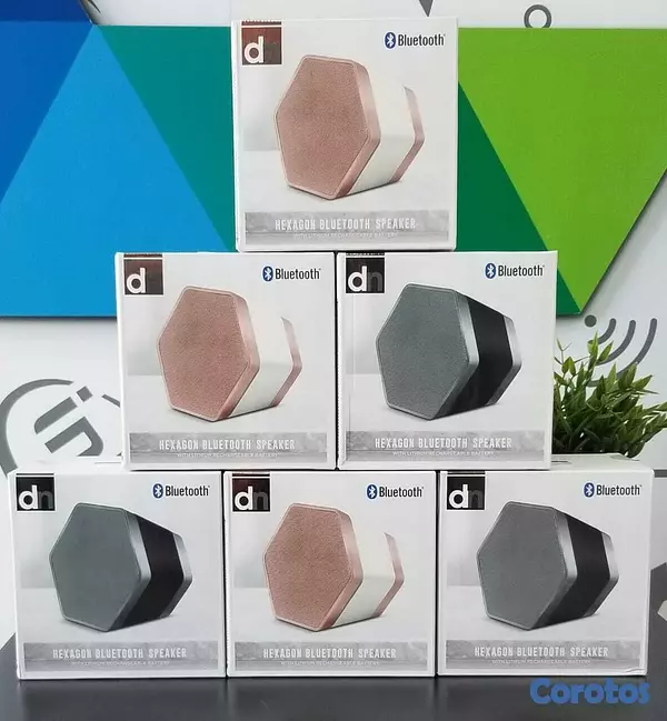 camaras y audio - Bocina DN Hexagonal Bluetooth.