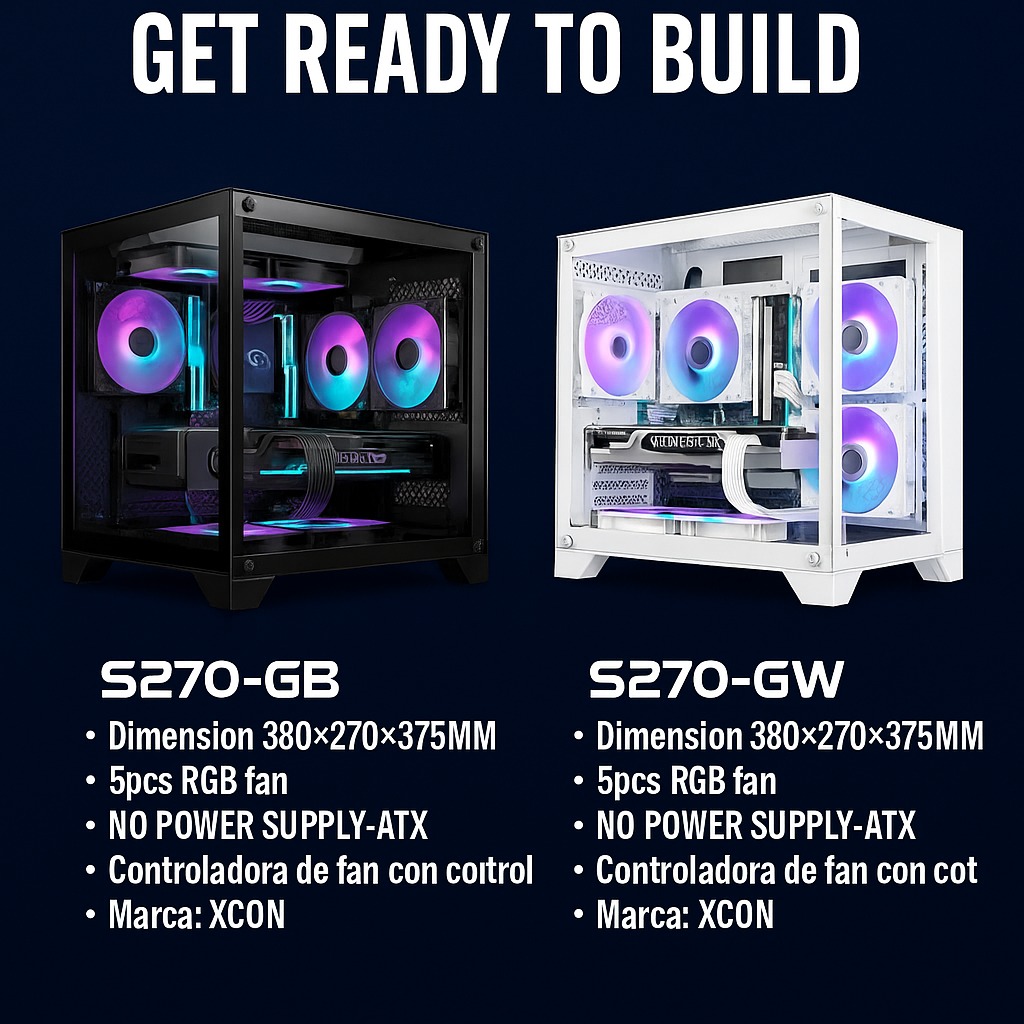 computadoras y laptops - 🕹️🎇 Case Gamer RGB XCON S270 | Potencia & Estilo