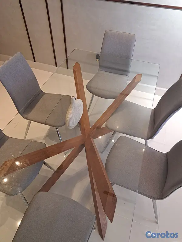 muebles y colchones - V3bdo comedor de y sillas como nuevo 2