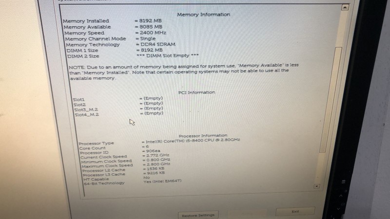 computadoras y laptops - CPU DELL OPTIPLEX 3060 i5-8va Generación, 8GB Ram DDR4, 120 GB de Disco Solido 4