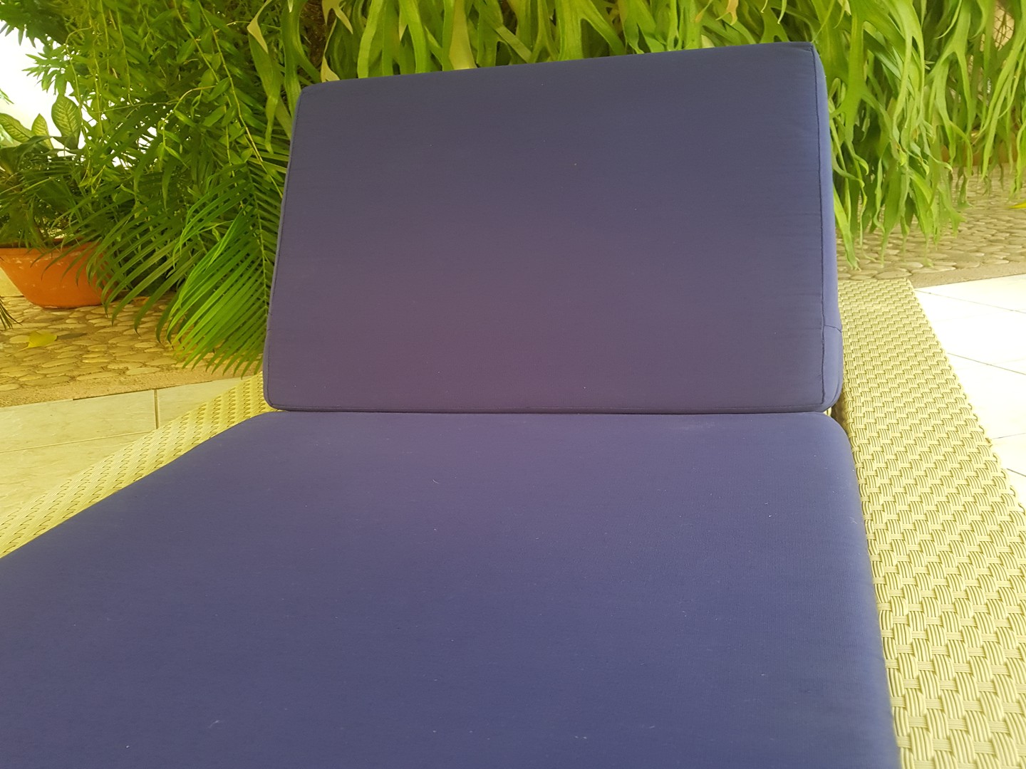 muebles y colchones - Chaise Longue para piscina, jacuzzi, patio, con colchón y reclinable. 5