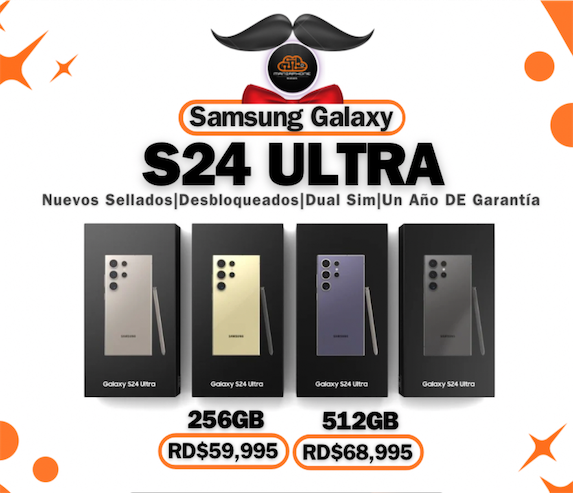 celulares y tabletas - Samsung Galaxy S24 Ultra 256GB 512GB 1TB Nuevos Sellados Dual Sim  1