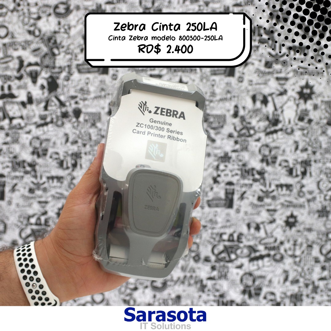 accesorios para electronica - Zebra cinta 800300-250LA para carnet
