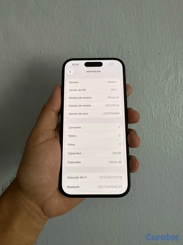celulares y tabletas - iPhone 15 normal 128gb Factory  7