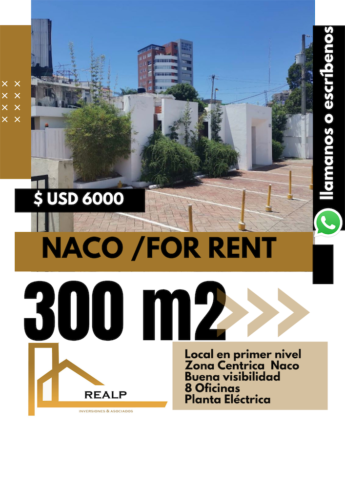 oficinas y locales comerciales - Local en zona Exclusiva de Naco