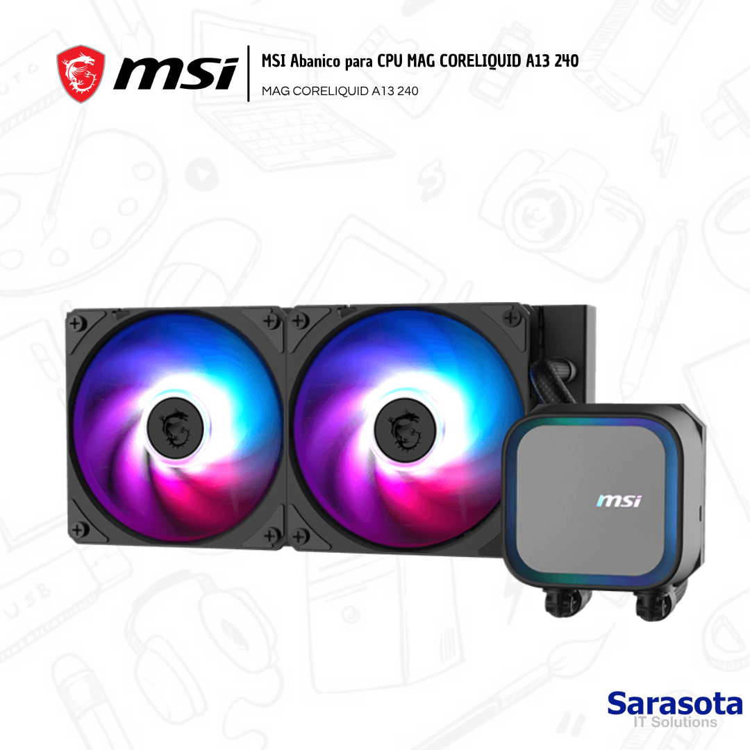 accesorios para electronica - MSI Abanico para CPU MAG CORELIQUID A13 240 1
