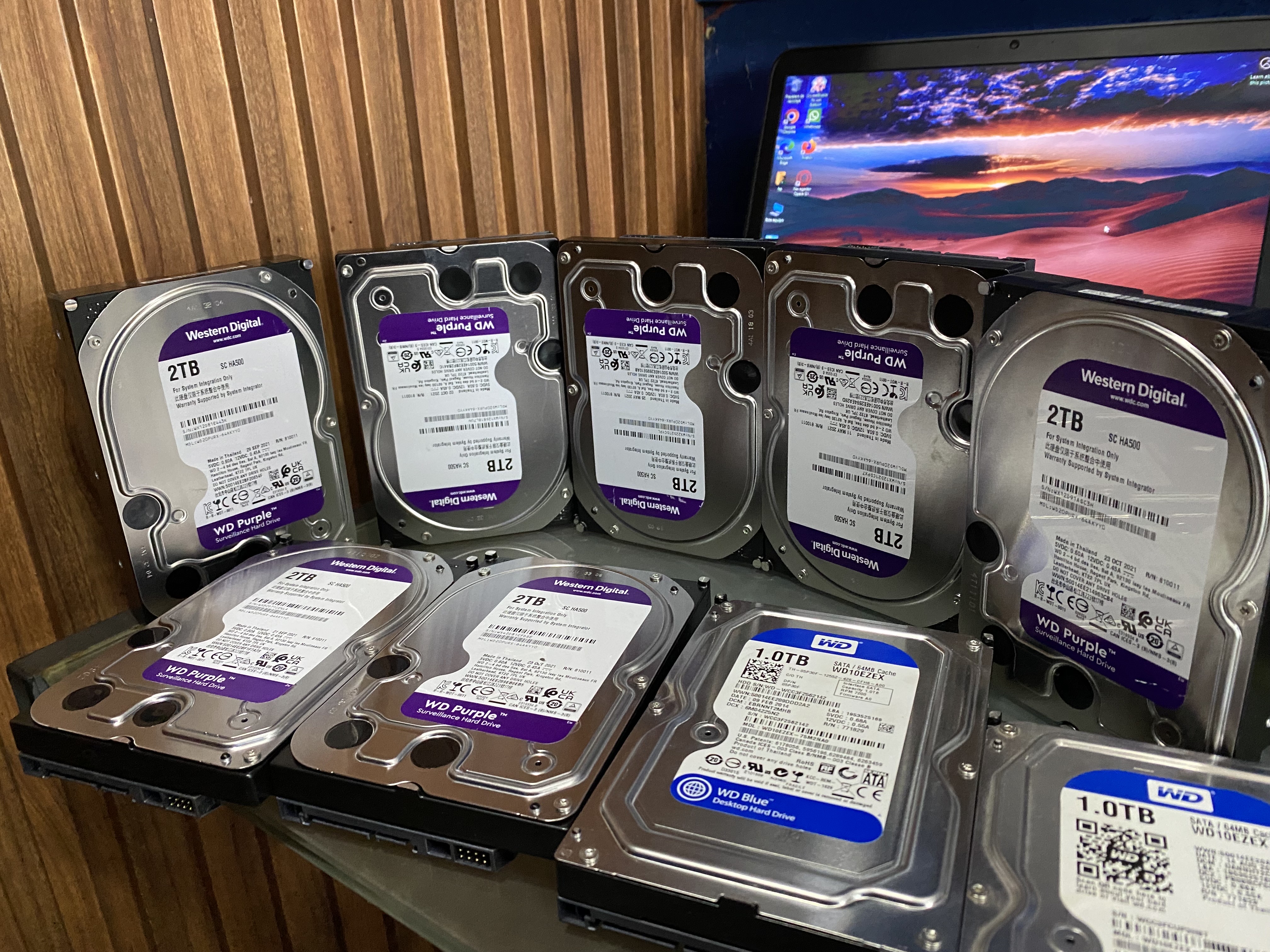 camaras y audio - Disco duro sata HDD 2TB 1TB  purpura  1